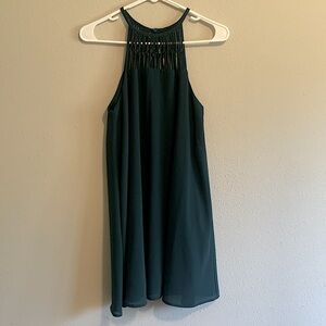 Lulus Emerald Green High Neck Dress
